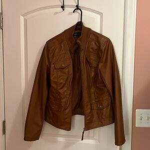 Faux leather jacket